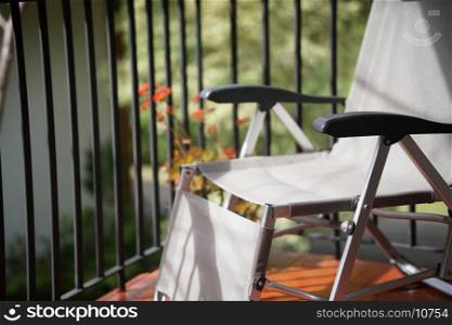 deck chair for relaxing on terrace balcony