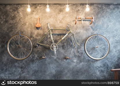 Decorate with Bicycle on the wall.