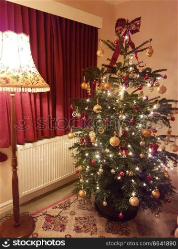 Decorated Christmas tree 