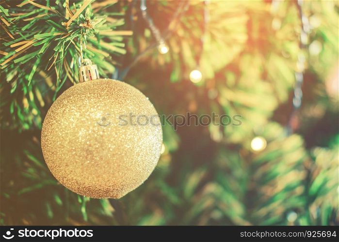 Decoration hanging from Christmas tree