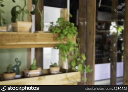 Decoration industrial style loft cafe, stock photo