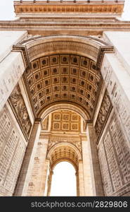 decoration of inner facade arches of Triumphal Arch in Paris