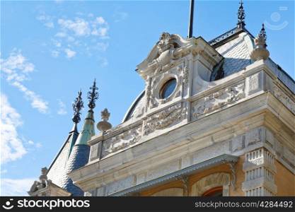 decoration of roof of Massandra Palace in Crimea