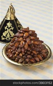 Decoration tajine with dates for ramadan