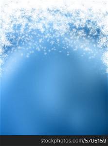 Decorative Christmas background with snowflakes