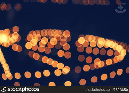 Decorative defocused lights