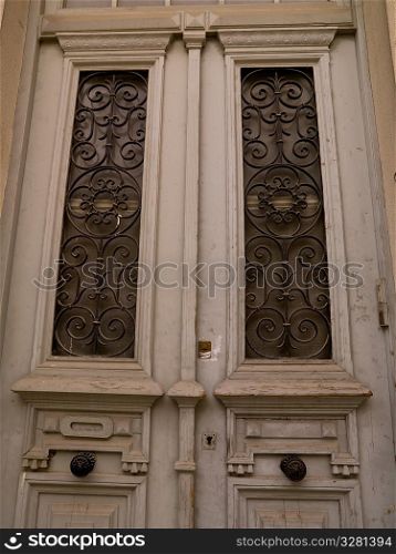 Decorative door in Athens Greece