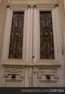 Decorative door in Athens Greece