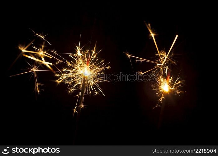 decorative flares with sparks