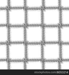 Decorative Grey Frame Seamless Pattern on White Background. Decorative Grey Frame Seamless Pattern