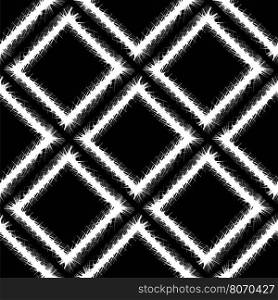Decorative Grunge White Frame Seamless Pattern. Decorative Grunge White Frame Seamless Pattern on Black Background
