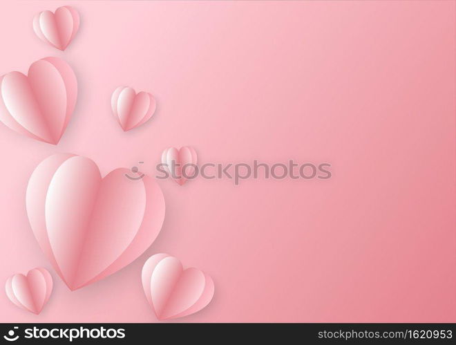 Decorative heart-shaped figure with more copy space.