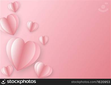Decorative heart-shaped figure with more copy space.