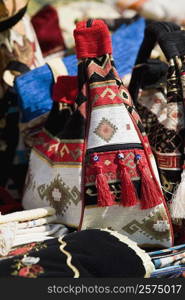 Decorative items displayed for sale, Ephesus, Turkey