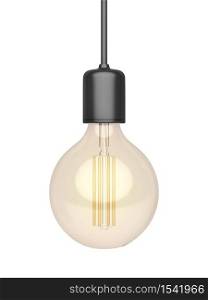 Decorative LED light bulb isolated on white background
