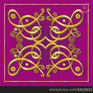 decorative oriental element for backgrounds wallpapers icons or designs