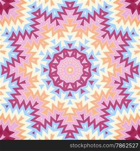 Decorative seamless pattern in ethnic style