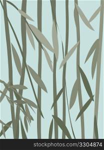 Decorative willow leaves background