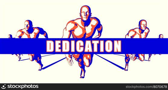 Dedication as a Competition Concept Illustration Art. Dedication