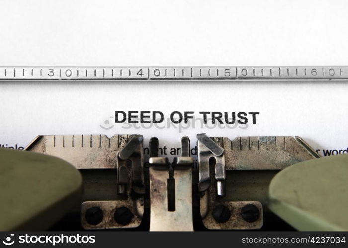 Deed of trust