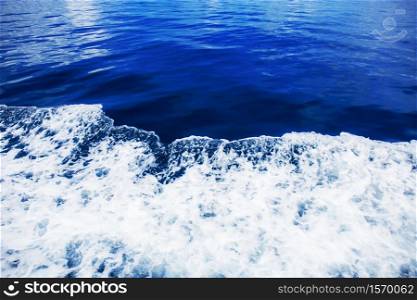 Deep blue sea with the color background.