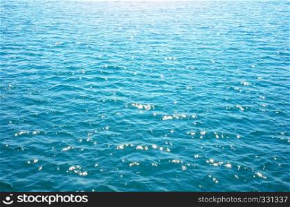 Deep blue water sea texture. Nature composition.