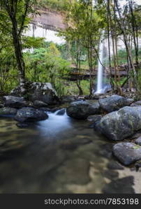 Deep forest waterfall in Ubon Ratchathani, Thailand