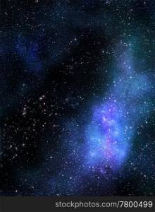 deep outer space background with stars and nebula