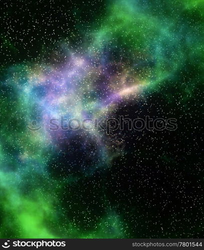 deep outer space gas cloud nebula galaxy and stars