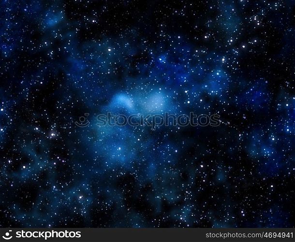 deep space. bright nebula gas cloud in deep outer space