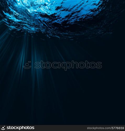 Deep water, abstract natural backgrounds