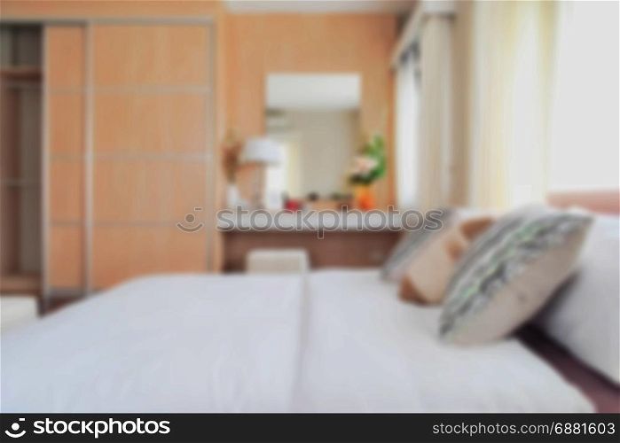 Defocus background bedroom interior modern style