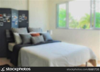Defocus background bedroom interior modern style
