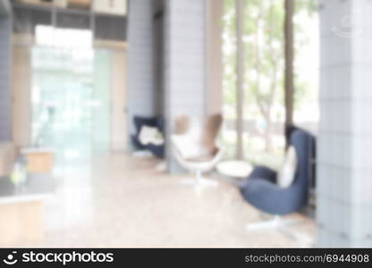 Defocus background hotel lobby area