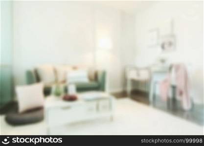 Defocus background living room in modern interior style