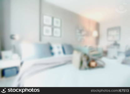 Defocus background modern classic interior bedroom