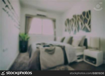 Defocus background modern classic interior bedroom in vintage style photo