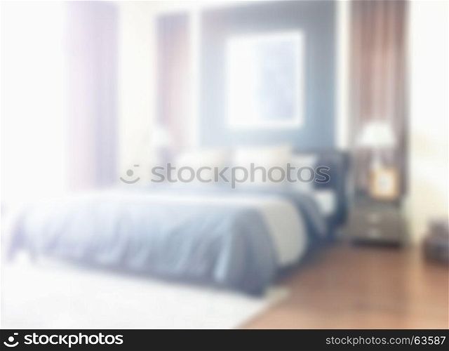 Defocus background modern interior bedroom