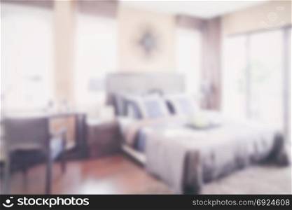 Defocus background of classic style interior bedroom