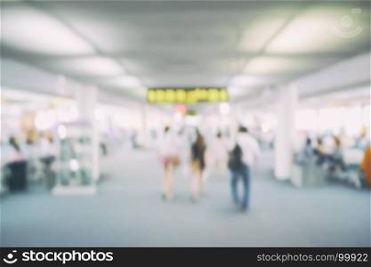 Defocus background terminal airport