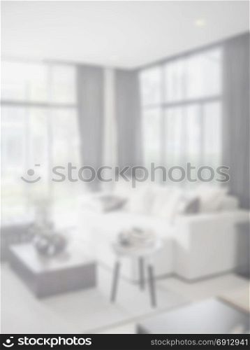 Defocus living room interior background