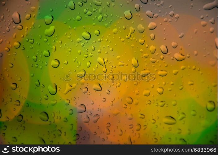 defocus of light texture background with drop water