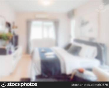 Defocus of Modern style interior bedroom background