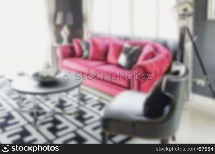 Defocus sofa set in living room