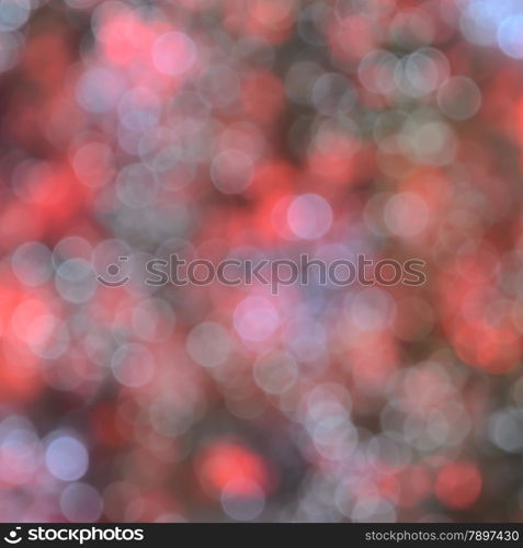 Defocused abstract red and yellow Christmas bokeh background