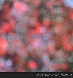 Defocused abstract red and yellow Christmas bokeh background