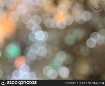 Defocused abstract white and green Christmas bokeh background
