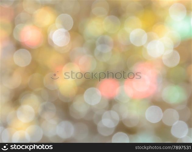 Defocused abstract white and green Christmas bokeh background