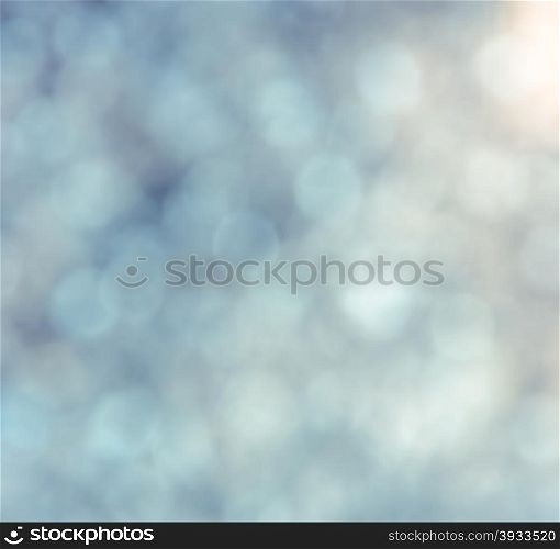 Defocused abstract yellow Christmas bokeh background