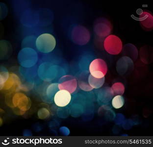 defocused bokeh lights